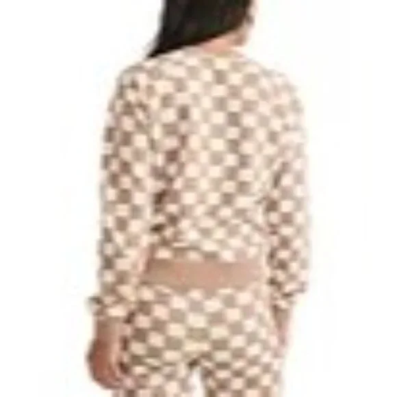 NWT Marine Layer Anytime Sweatshirt Checkerboard Size XS - Picture 3 of 5